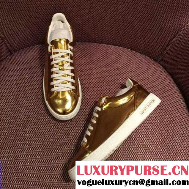 Louis Vuitton Frontrow Sneaker 1A0SSY Gold 2016 (GD5013-6030218 )