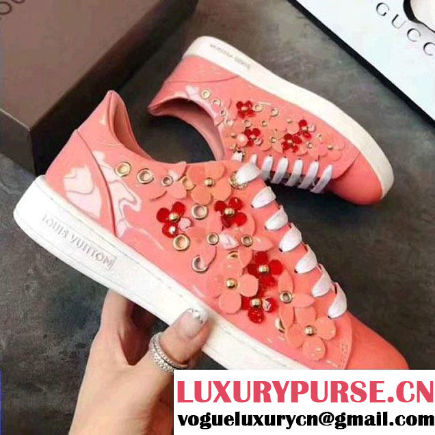 Louis Vuitton Frontrow Sneaker Patent Pink 2017 (LG-7061004 )