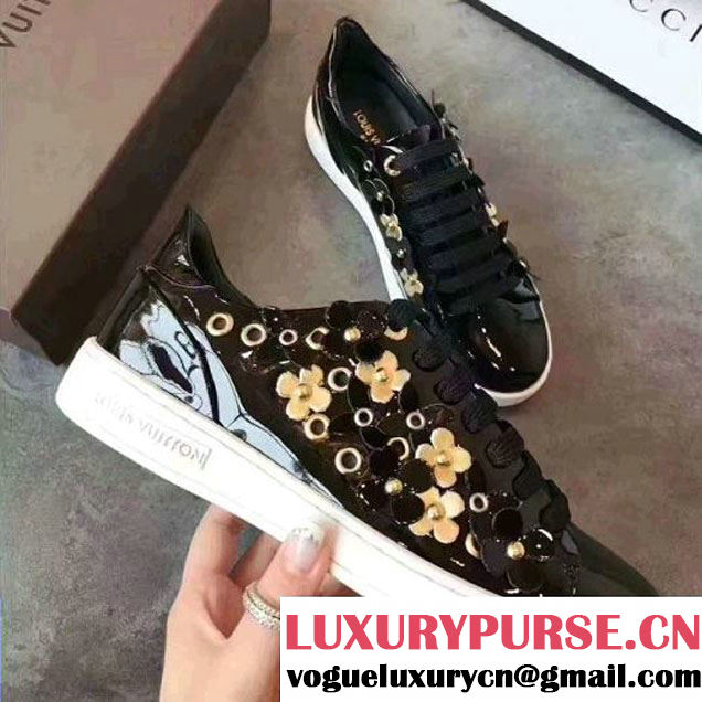 Louis Vuitton Frontrow Sneaker Patent Black 2017 (LG-7061005 )