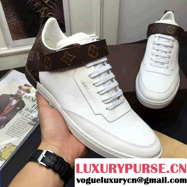 Louis Vuitton Men's Leather Sneaker White 2017 (K2100-7061716 )