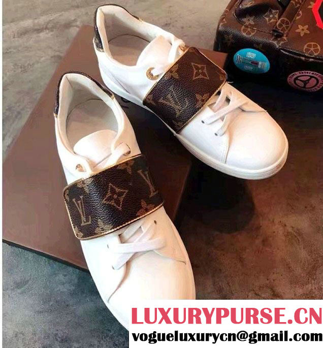 Louis Vuitton Monogram Canvas Frontrow Sneakers 1A2VZF 2017