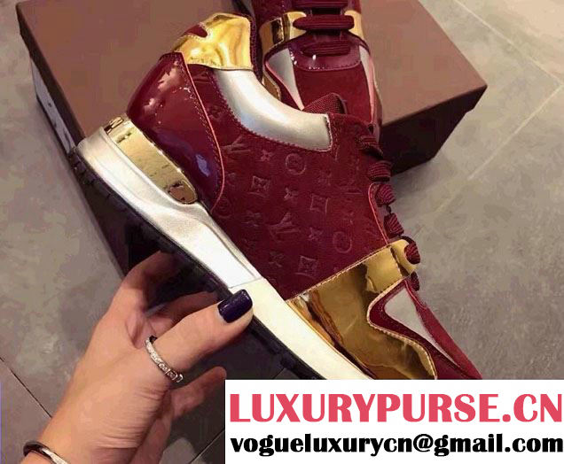 Louis Vuitton Monogram Denim Run Away Sneakers 2017