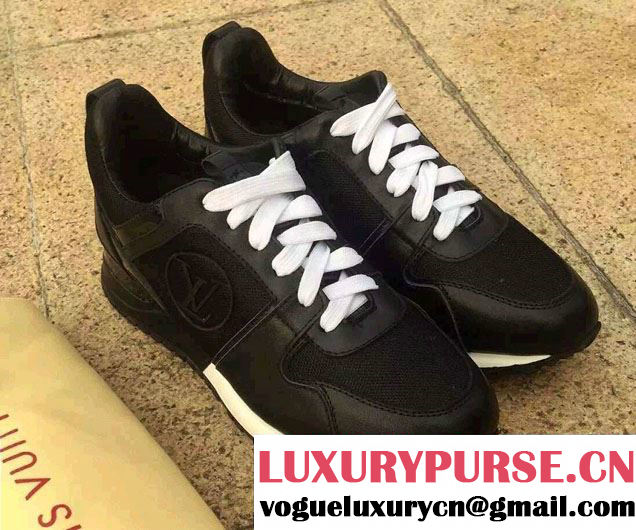 Louis Vuitton Run Away Sneakers 1A1JZY Black 2016