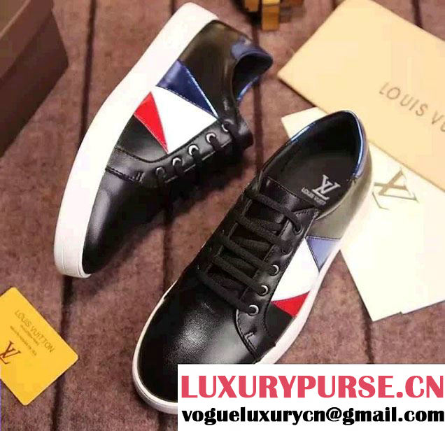 Louis Vuitton Men's Sneakers Black/Blue/White/Red 2016