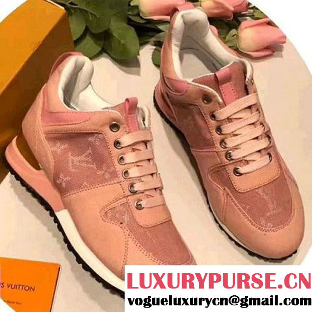 Louis Vuitton Run Away Sneaker Denim Canvas Pink 2017 (GD5023-7080715 )