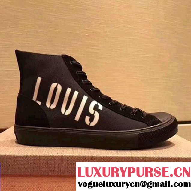 Louis Vuitton Tatoo Sneaker Boot 1A3771 Black 2017 (JQB-7091844 )