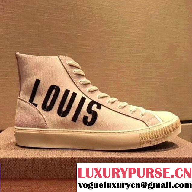 Louis Vuitton Tatoo Sneaker Boot 1A3771 White 2017 (JQB-7091845 )