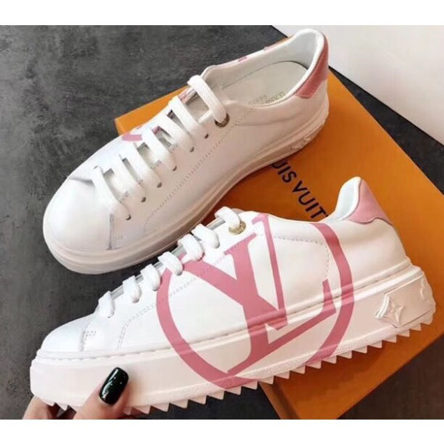 Louis Vuitton LV Time Out Sneakers White/Pink 2018