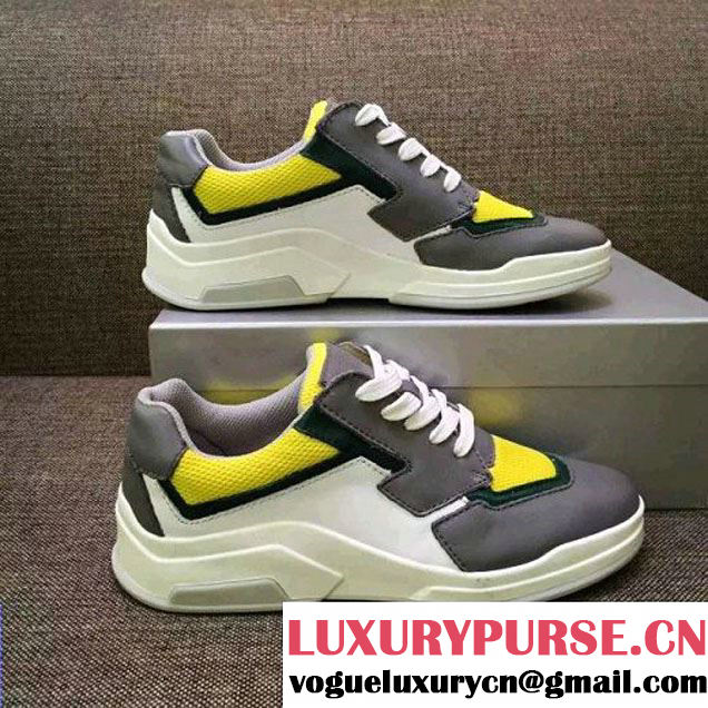 Prada Architectural Sneaker In Yellow/Gray/Black (GD4005-042501 )