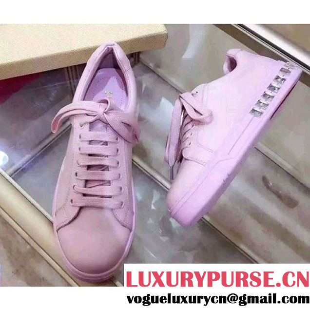 Prada 1E246G Avenue Calf Leather Sneaker Pink 2015 (GD5013-092203 )