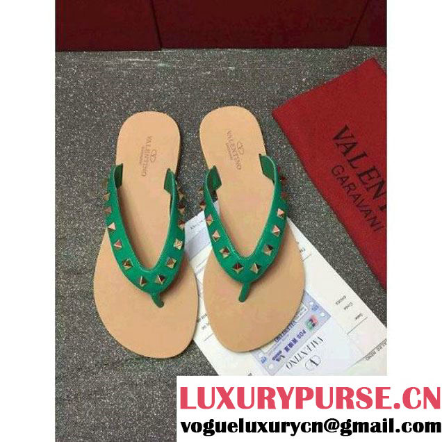 Valentino Hawaiian Couture Thong Sandal Green 2016 (GD3015-6042337 )