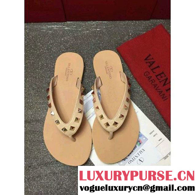 Valentino Hawaiian Couture Thong Sandal Apricot 2016 (GD3015-6042338 )