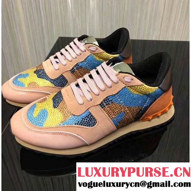 Valentino Rockrunner Sneaker For Woman Crystal Pink (8) 2017 (YL-7052356 )