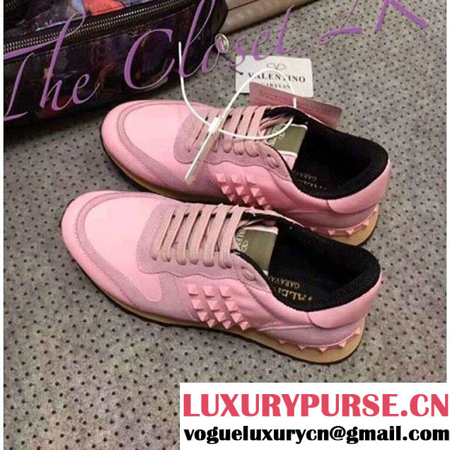 Valentino Rockrunner Sneaker For Woman Pink (10) 2017 (7052451 )