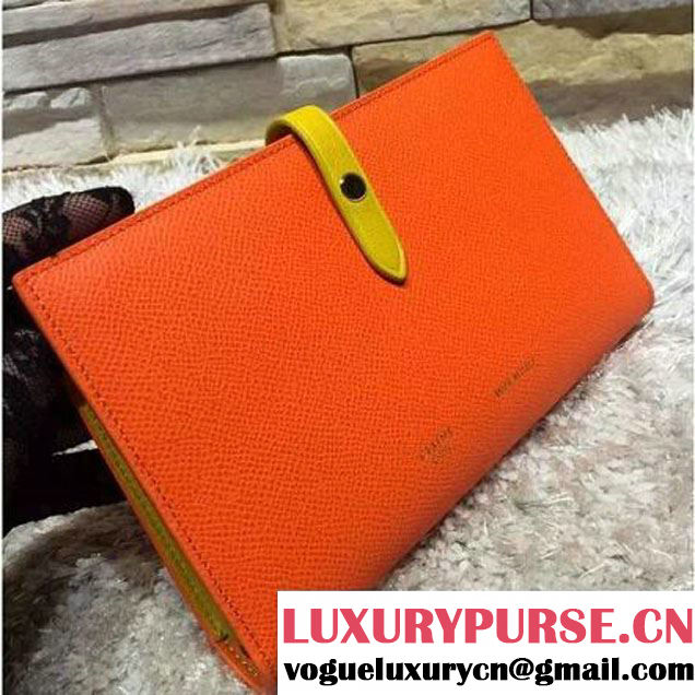 Celine Strap Large Multifunction In Orange Calfskin Liege Fall 2015 (2A193-110402 )