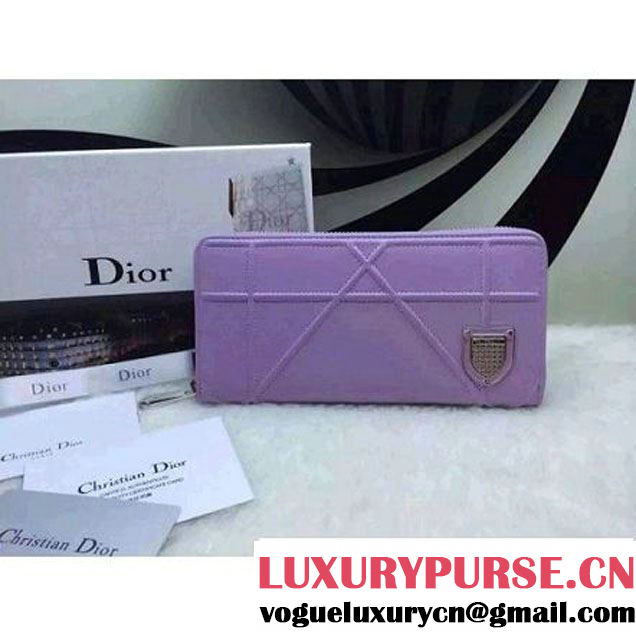 Dior Diorama Explorateur Wallet In Purple 2015 (1a069-061802 )