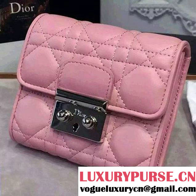 Dior Miss Dior Lambskin Short Wallet Pink (1C065-6041107 )