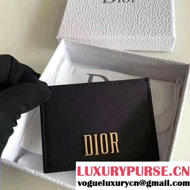 Dior D-FENCE Card Holder in Black Calfskin 2017 (WY-7081816 )