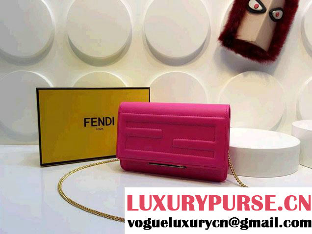 Fendi Wallet On Chain Bag 8M0346 Fushia 2014