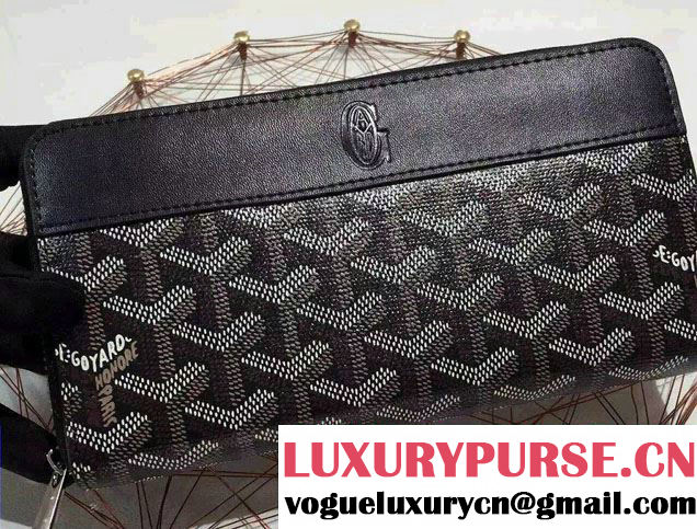 Goyard Zip Wallet Black