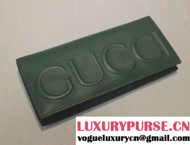 Gucci XL Long Wallet 428779 Green 2016