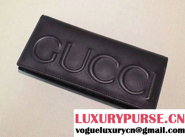 Gucci XL Long Wallet 428779 Black 2016