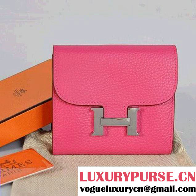 Hermes Constance Wallets Togo Leather A608 Peach