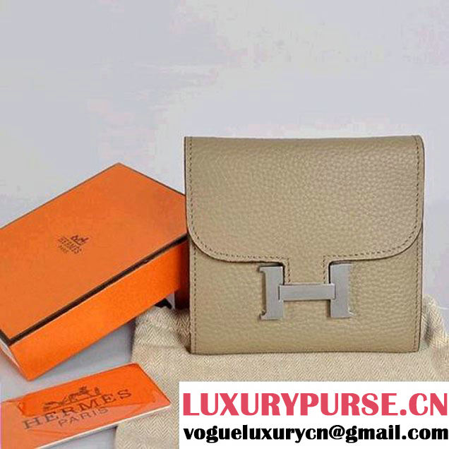 Hermes Constance Wallets Togo Leather A608 Dark Grey