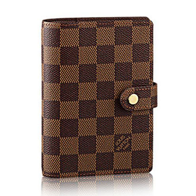 Louis Vuitton R20700 Small Ring Agenda Cover Damier Ebene Canvas