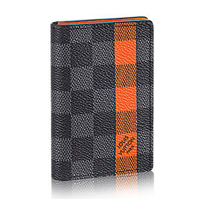 Louis Vuitton N63314 Pocket Organizer Damier Graphite Canvas