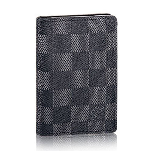 Louis Vuitton N63143 Pocket Organizer Damier Graphite Canvas