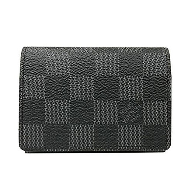 Louis Vuitton N63338 Enveloppe Carte De Visite Damier Graphite Canvas