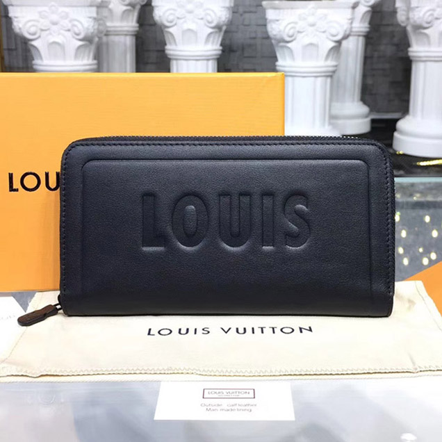 Louis Vuitton Dark Infinity Leather Zippy Wallet