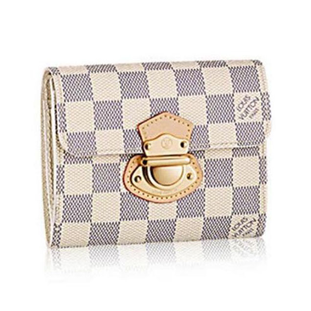 Louis Vuitton N60030 Joey Wallet Damier Azur Canvas