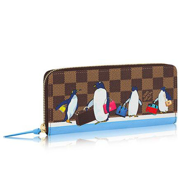 Louis Vuitton Clemence Wallet N64425 Damier Ebene Canvas