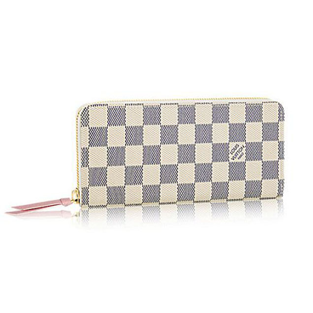 Louis Vuitton N61264 Clemence Wallet Damier Azur Canvas