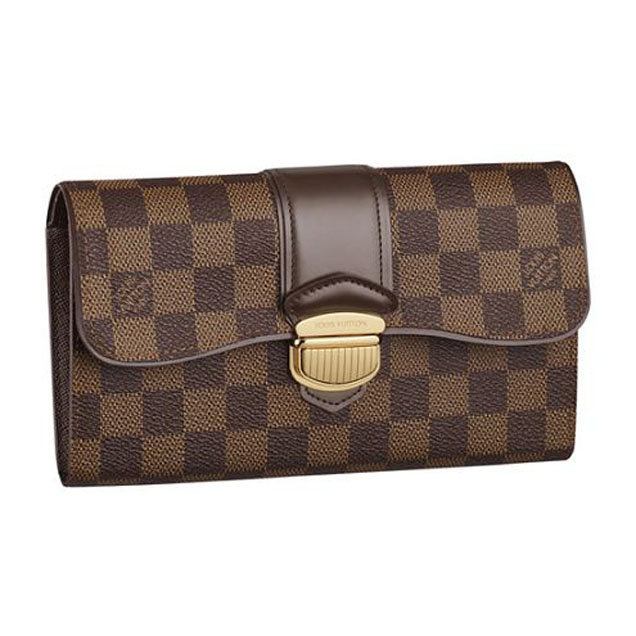 Louis Vuitton N61747 Sistina Wallet Damier Ebene Canvas