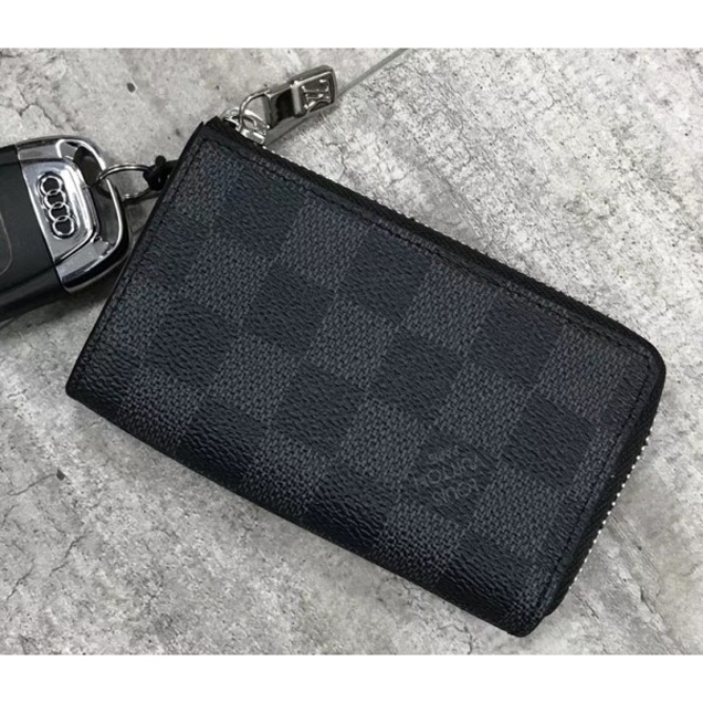 Louis Vuitton Car Key Case N64410 Damier Graphite Canvas