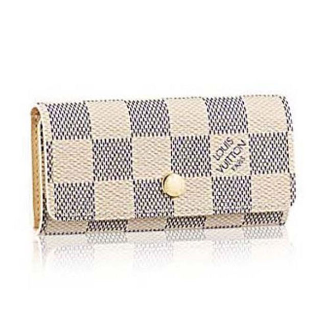 Louis Vuitton N60020 4 Key Holder Damier Azur Canvas