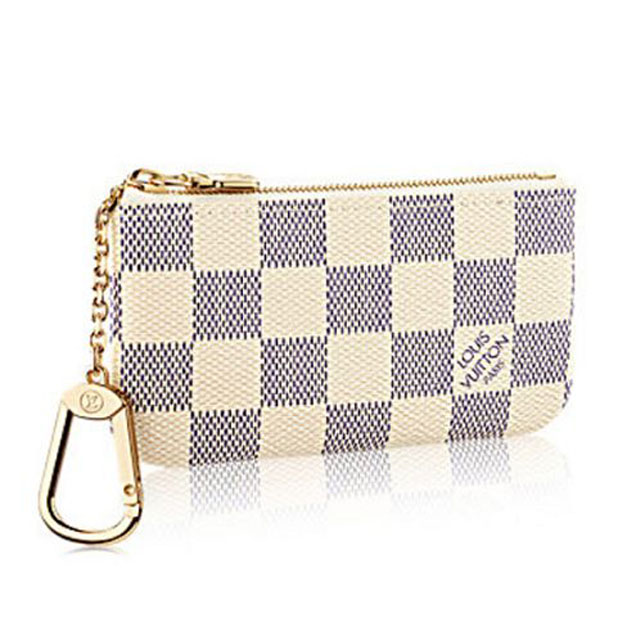 Louis Vuitton N62659 Key Pouch Damier Azur Canvas