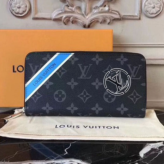 Louis Vuitton Monogram Eclipse Zippy Wallet M60012