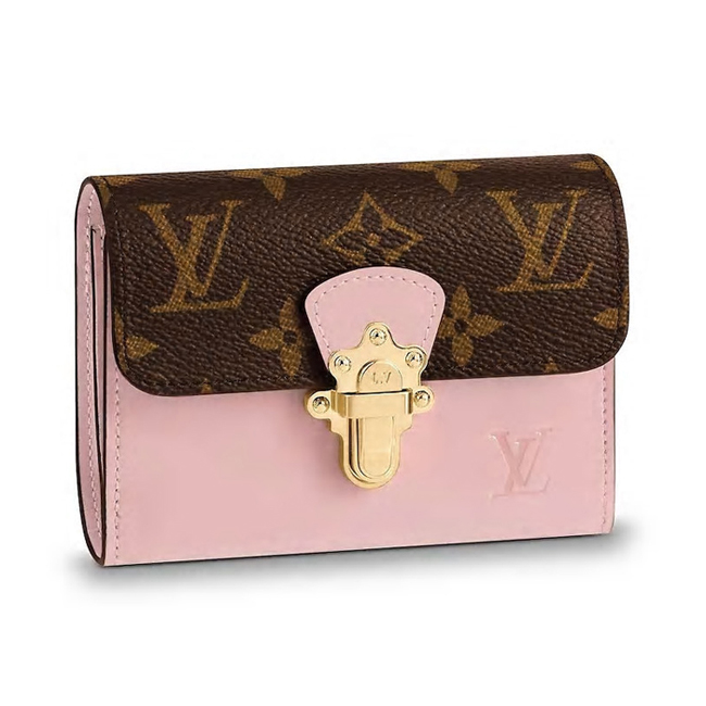 Louis Vuitton Cherrywood Compact Wallet M61911 Monogram Canvas