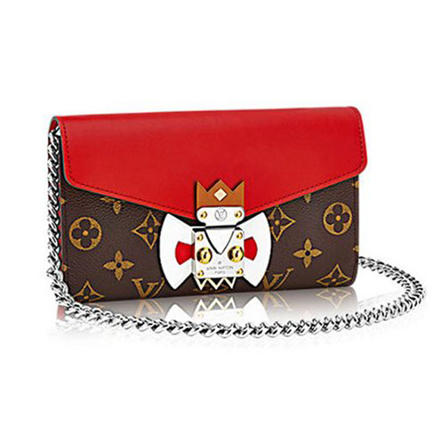 Louis Vuitton M60797 Tribal Mask Chain Wallet Monogram Canvas