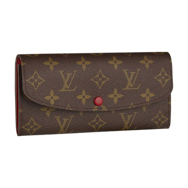 Louis Vuitton M60136 Emilie Wallet Monogram Canvas