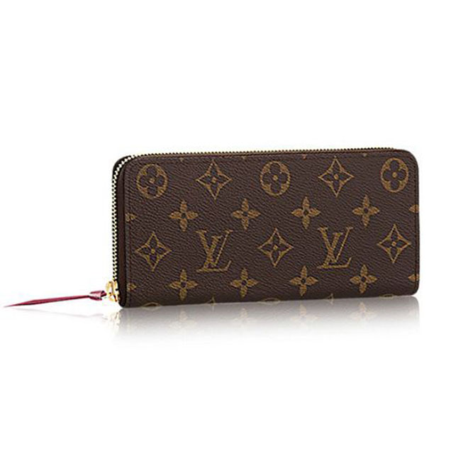 Louis Vuitton M60742 Clemence Wallet Monogram Canvas