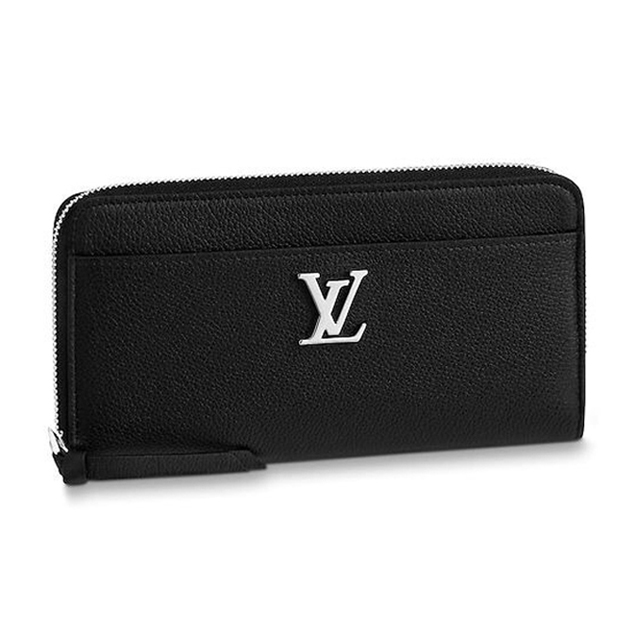 Louis Vuitton Zippy Lockme Wallet M62622 Calf Leather Black