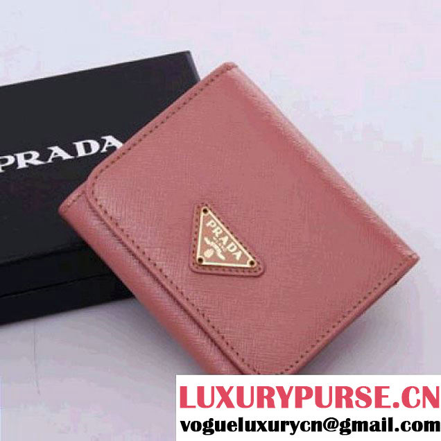 PRADA WALLET IN BRUSHED SAFFIANO LEATHER CAMEO 1M0176 (SKU: #587902 ) (SKU: #587902 )