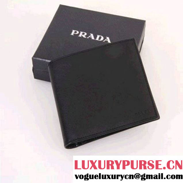 PRADA WALLET IN SAFFIANO LEATHER BLACK 2M0738 (SKU: #904998 ) (SKU: #904998 )