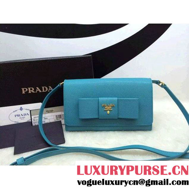 Prada BT1009 Saffiano Leather Shoulder Bag Paon (1a069-050605 )