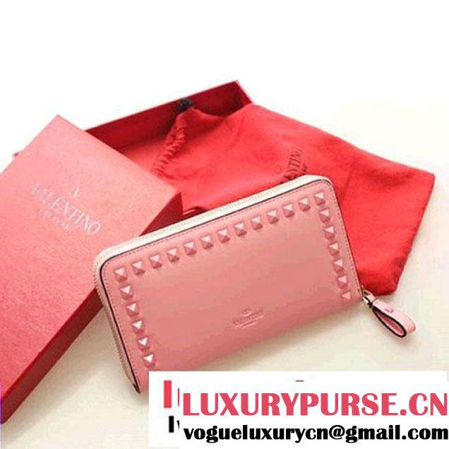 Valentino Garavani Continental Zipped Wallet EWP00079 Pink - $119.00